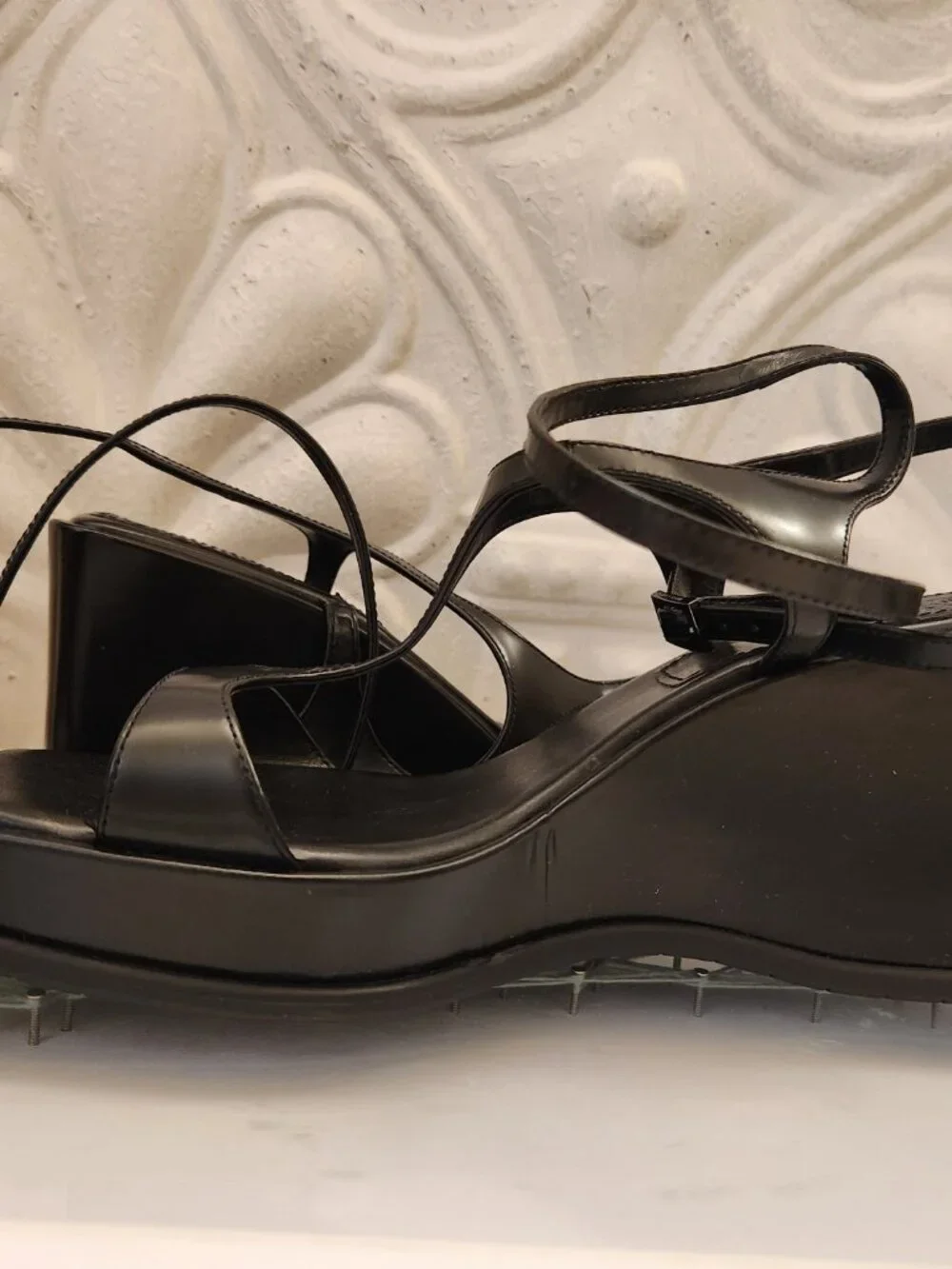 Vince Camuto Black Leather 